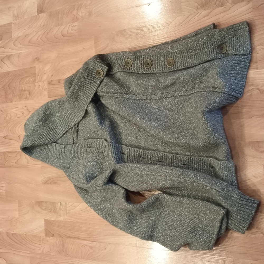 Gray prana hooded sweater cardigan size S